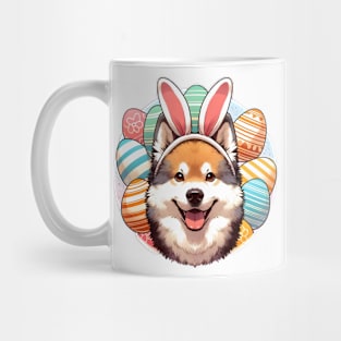 Mudi's Delightful Easter Celebration with Bunny Ears Mug